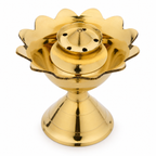 Anga Brass Pathi Stand Lotus No. 2 – Brass Agarbatti Holder for Pooja