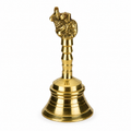 Anga Premium Brass Pooja Bell No. 2 – Traditional Hand Ghanti for Puja & Aarti