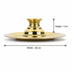 Anga Premium Brass Sooda Thattu No.10 for Camphor Aarti