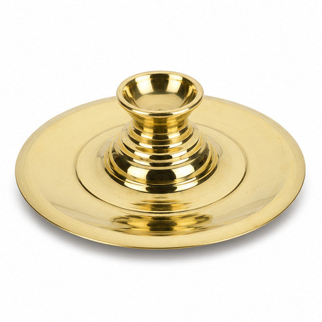 Anga Premium Brass Sooda Thattu No.10 for Camphor Aarti