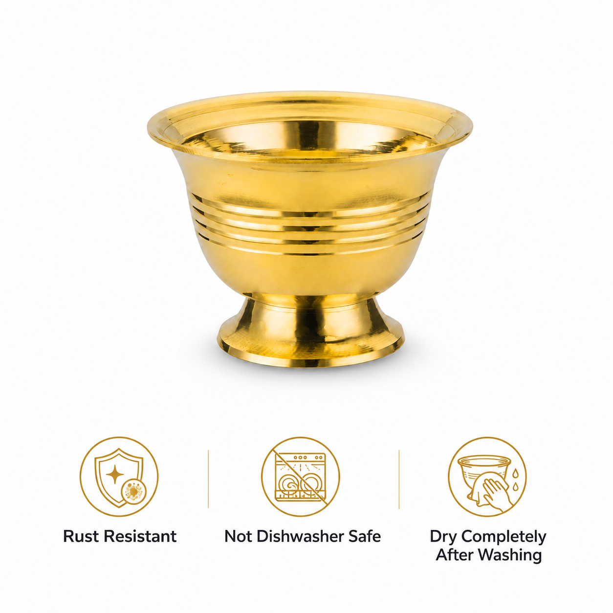 Anga Premium Brass Chandana Payala – Traditional Chandan Bowl for Pooja