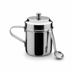 Anga DLX SS Ghee Cup No.1 – 200 ml with Lid and Spoon