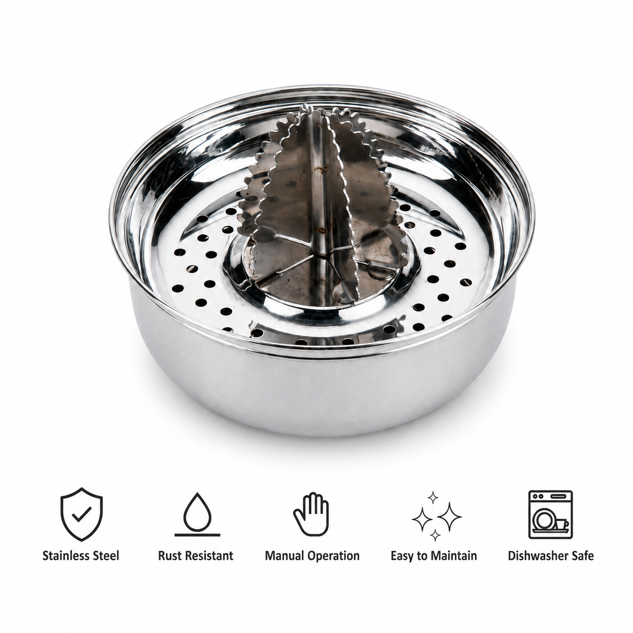 Anga Stainless Steel Orange Juicer & Citrus Squeezer
