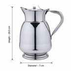 Anga Stainless steel Water Jug Queen No. 6 with Lid and Handle
