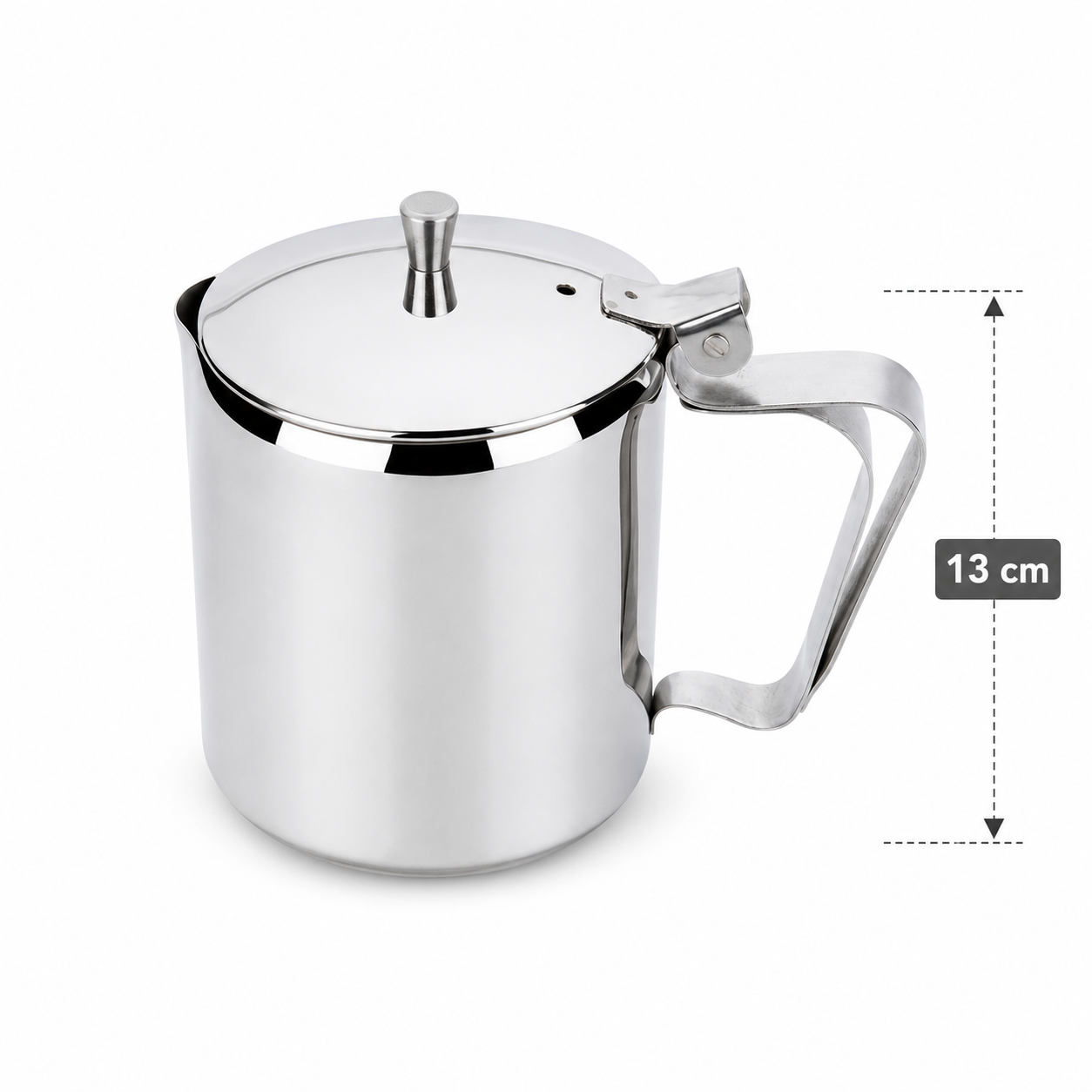 Stainless Steel Coffee Pot 500ml (2 Cups) | Filter Coffee Maker | Tea & Coffee Serving Pot | Food Grade Stainless Steel | Mirror Finish | Durable Kitchen Coffee Pot
