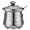Anga Stainless Steel Ghee Pot with Spoon for Kitchen & Dining Table