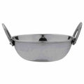 Anga Stainless Steel Hammered Kadai 650ml with Handles