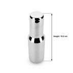 Anga 350 ml stainless steel oil dispenser with a convenient pouring spout. Ideal for cooking oil, ghee, vinegar and dressings. Compact and easy to maintain.