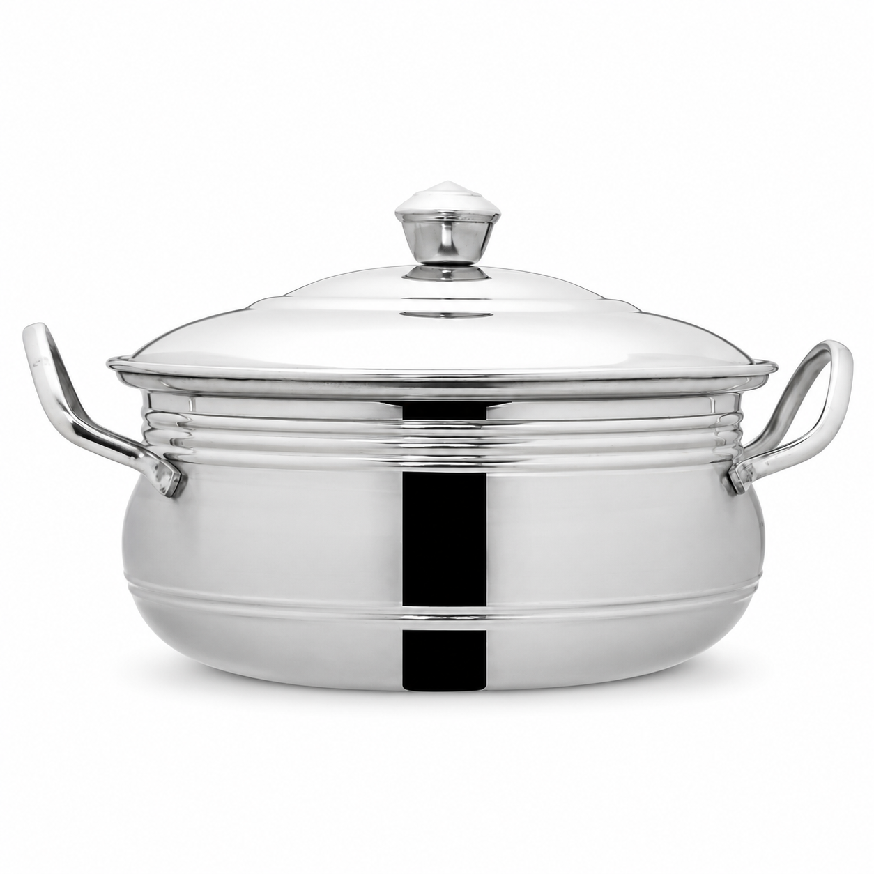 Anga Stainless Steel Serving Bowl with Lid 1250 ml | KitchenStoreIndia