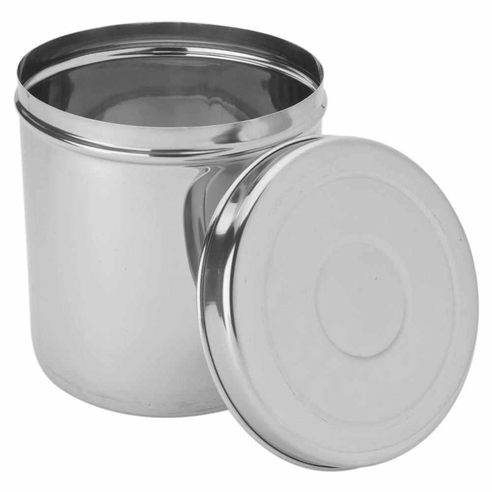 Anga Stainless Steel Storage Dabba Container 1 Litre with Lid