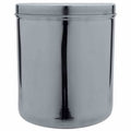 Anga 6-litre stainless steel storage dabba with lid for rice, atta, dal, flour, pulses and grains. Rust resistant, spacious and easy to clean.