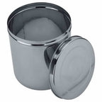 Anga 6-litre stainless steel storage dabba with lid for rice, atta, dal, flour, pulses and grains. Rust resistant, spacious and easy to clean.