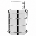 Anga Stainless Steel Tiffin Carrier 3 Racks | 3-Tier Lunch Box