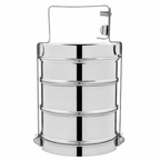 Anga Stainless Steel Tiffin Carrier 3 Racks | 3-Tier Lunch Box