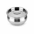 Premium Stainless Steel 2 Litre Serving Bowl with Lid | Food Grade Mirror Finish Serving Bowl