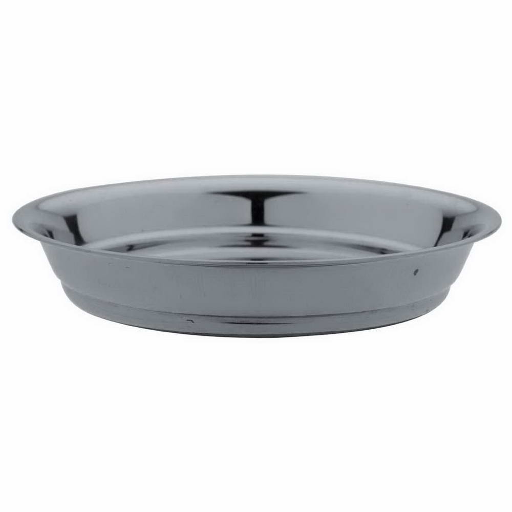 Stainless Steel Serving Snacks Plates Set of 5 | Round Food Grade Snack & Side Dish Plates | Mirror Finish