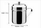 Anga DLX Stainless Steel Ghee Cup No.3 325 ML