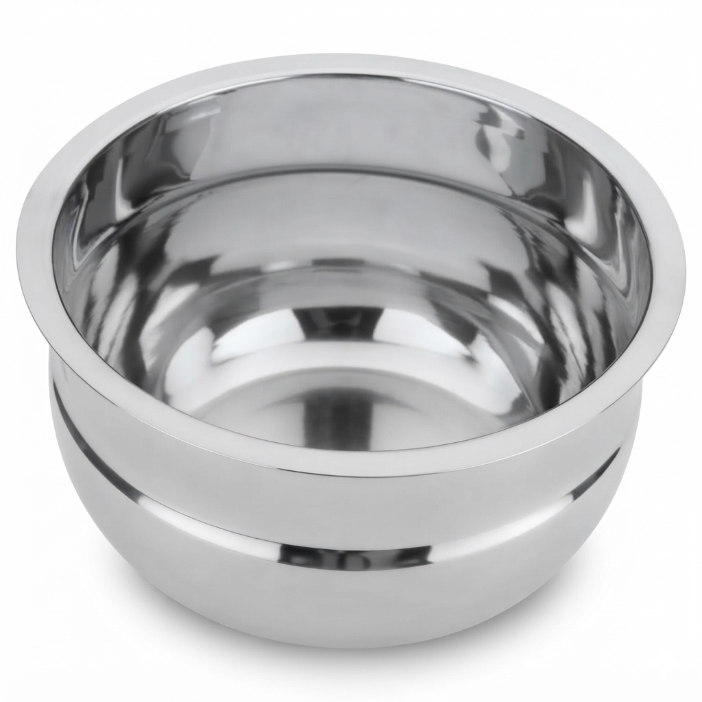ANGA Stainless Steel Kundan Chatty 1.75 L | Kitchen Washing Vessel