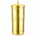 Brass South Indian Coffee Filter 300ml – Traditional Degree Coffee Maker | Authentic Filter Kaapi Maker | Pure Brass Coffee Drip Maker for Home & Kitchen