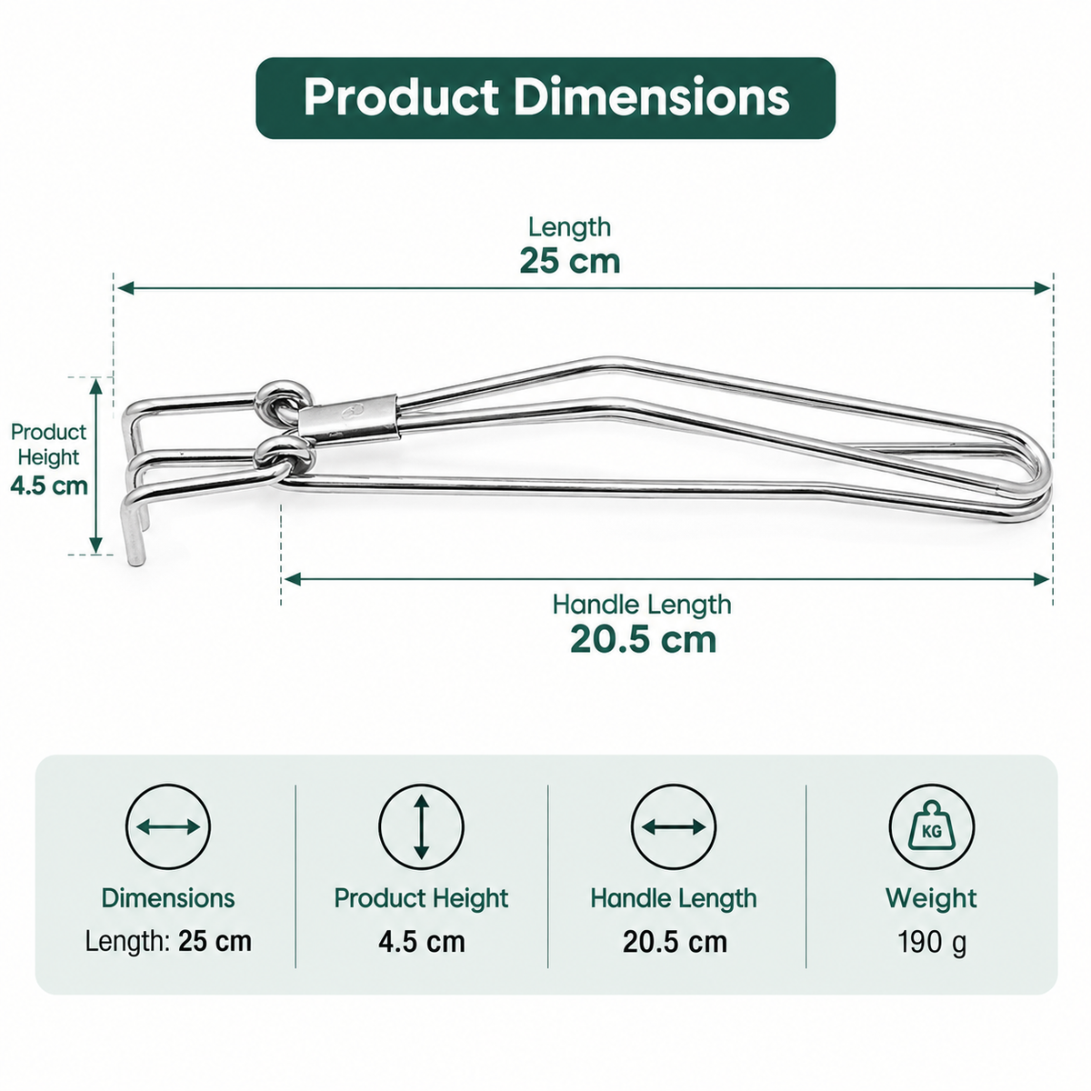 Premium Stainless Steel Vessel Lifter | Kitchen Utensil Lifter | Vessel Holder