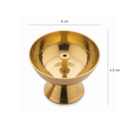 Pure Brass Akhand Diya / Nanda Vilakku – Traditional Long-Lasting Oil Lamp for Pooja, Home Decor & Festive Lighting