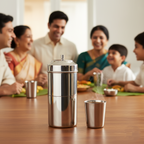 Standard 500 ml Stainless Steel South Indian Coffee Filter No.5 | Traditional Indian Filter Coffee Maker | Strong Decoction Drip Brewer
