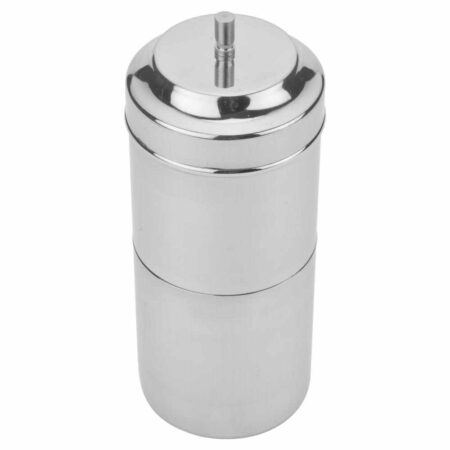 26 grade stainless steel south indian coffee filter | traditional indian coffee maker | premium polished steel filter for authentic filter coffee decoction