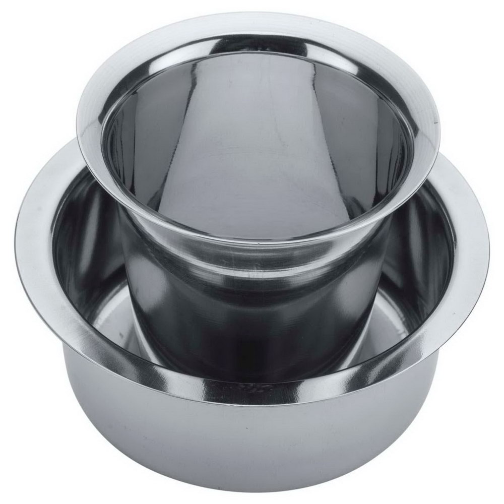 stainless steel coffee dabara set for south indian filter coffee – traditional tumbler & davara set for home, hotel & café use – mirror finish, durable, rust free – kitchen essentials